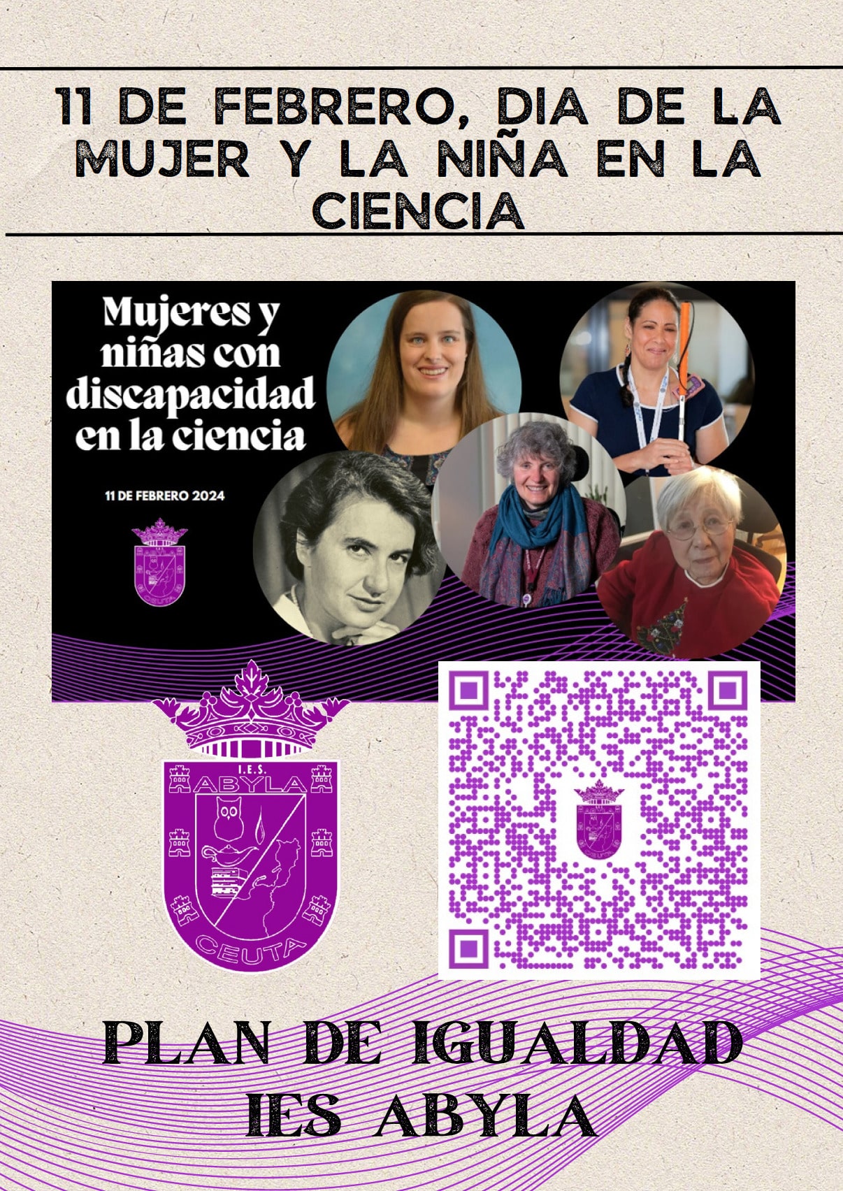 Cartel mujeres ciencia