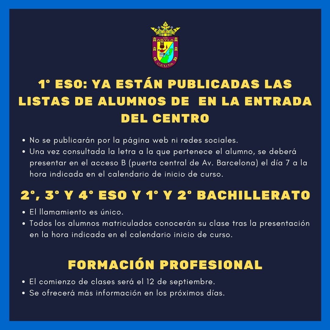 iNFORMACIÓN LISTAS