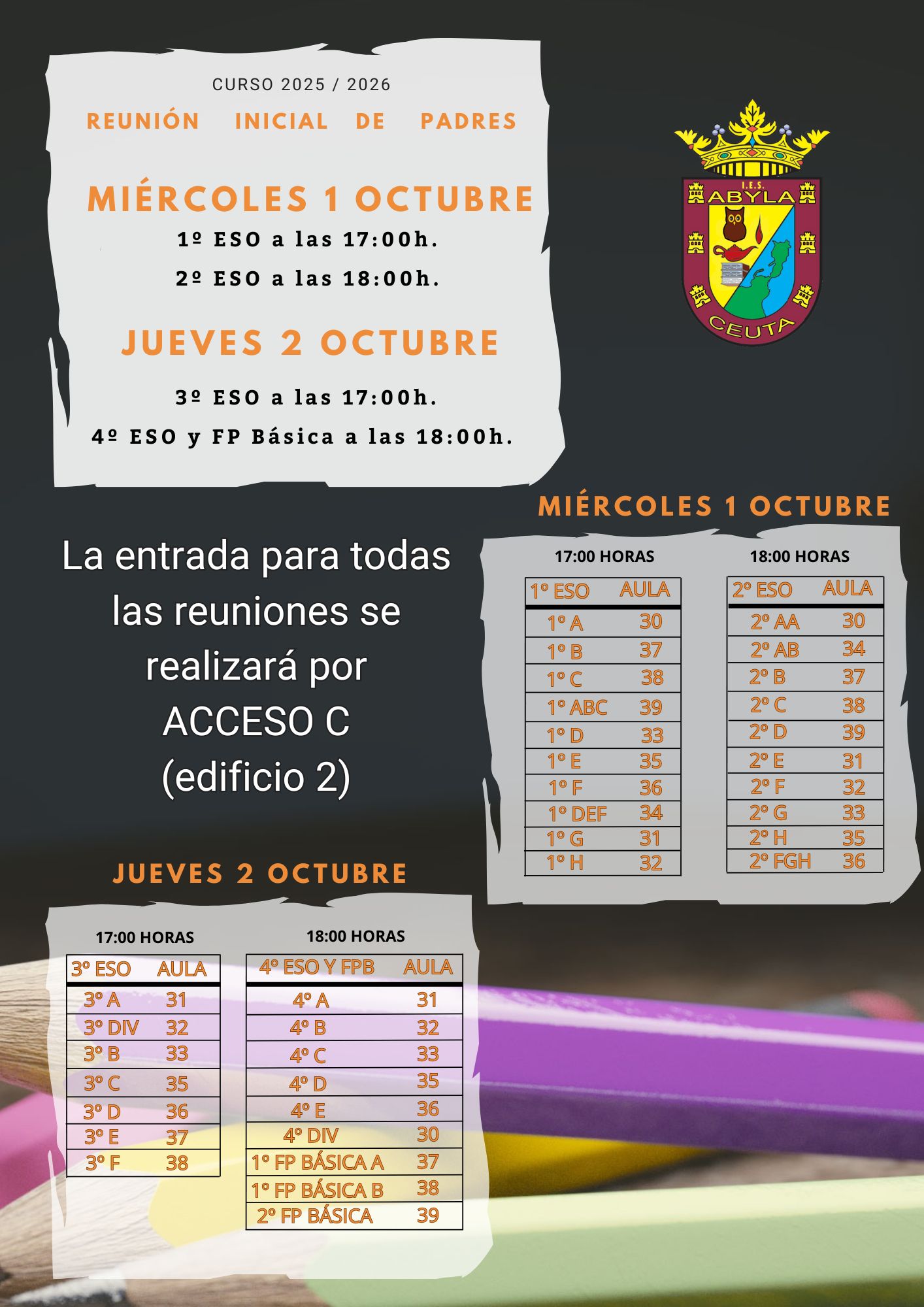 Copia de La entrada se realizara por ACCESO C edificio 1º ESO 2