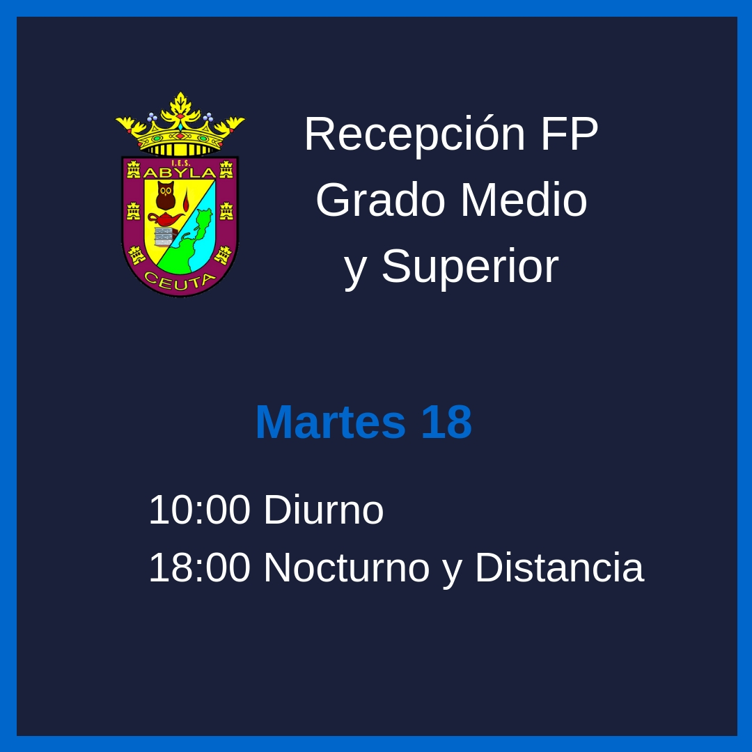 Recepción FP Medio y Superior